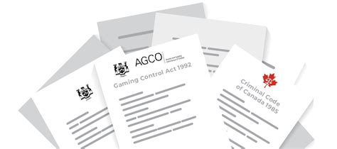 gaming control act ontario|gaming control act 1992.